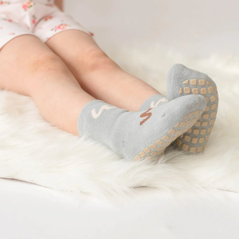 Non-Slip Socks | (2Pk) 0-1YR Old