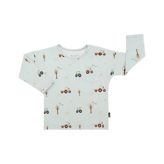 Bamboo Pocket Tee - Tractors