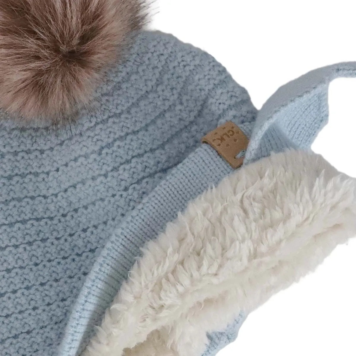 Knit Fur Pompon Toque