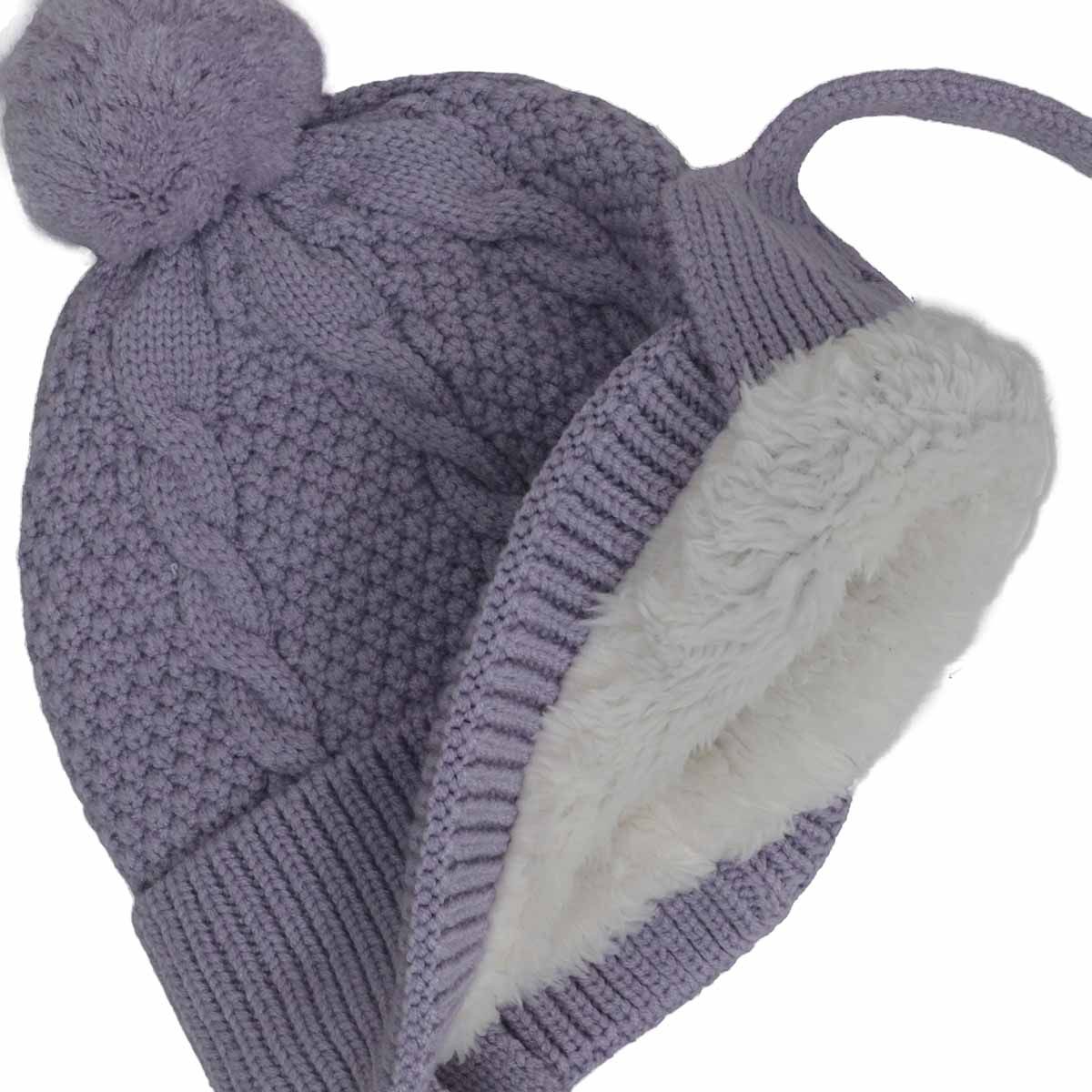 Cable-Knit Earflap Toque