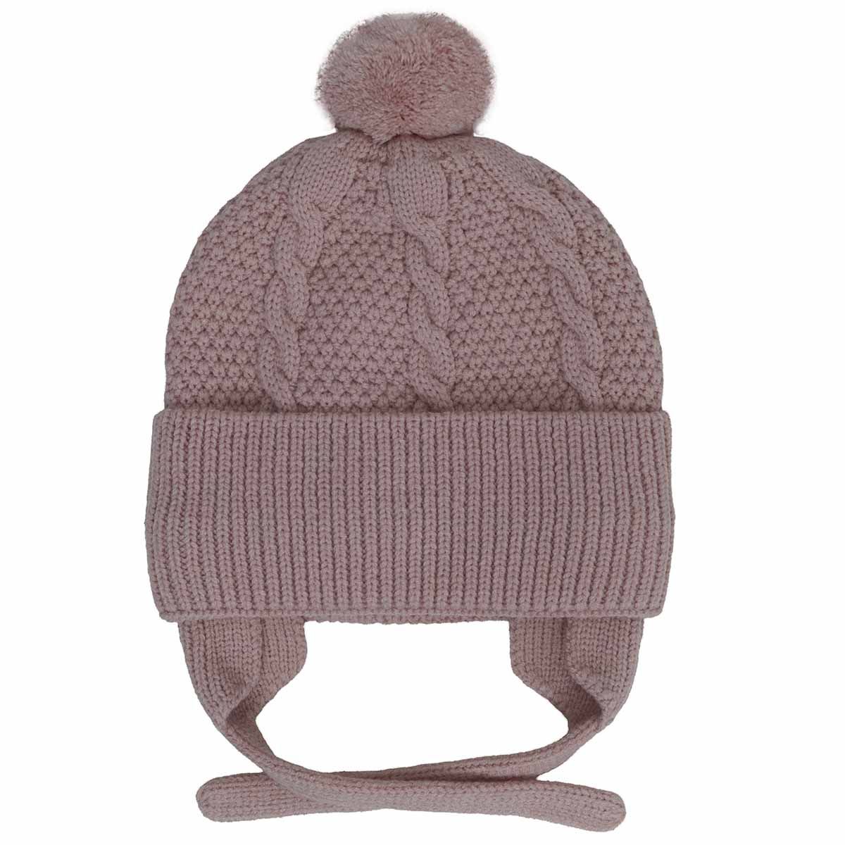 Cable-Knit Earflap Toque