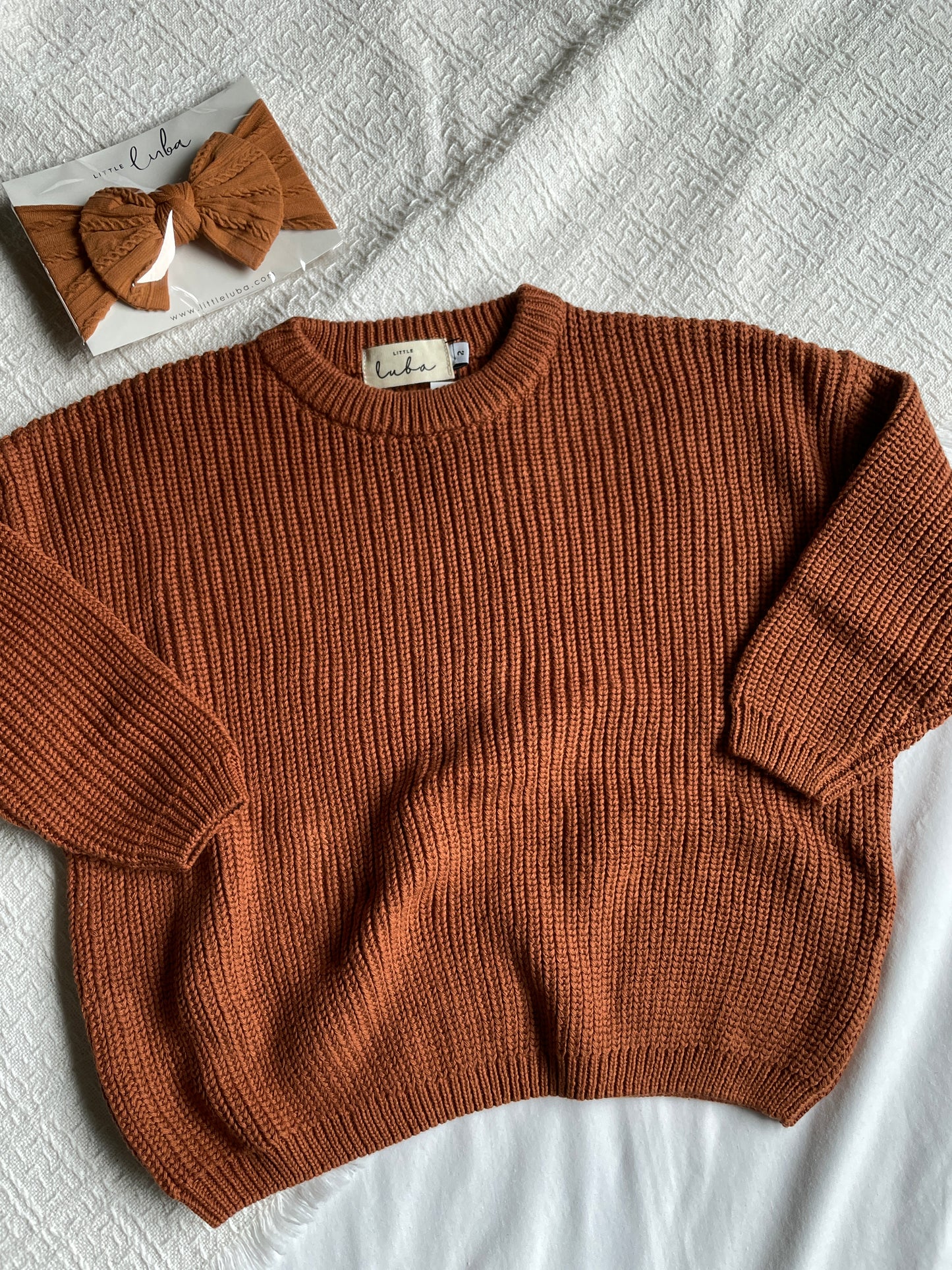 Rust Knit Sweater