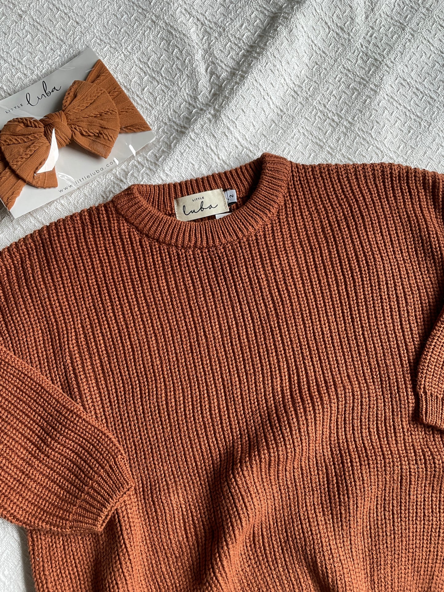 Rust Knit Sweater