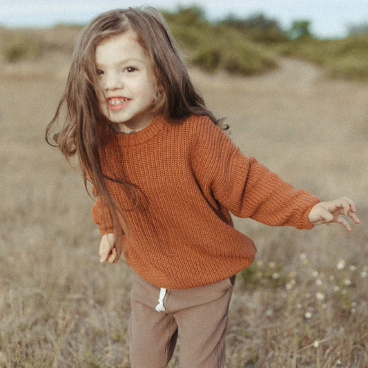 Rust Knit Sweater