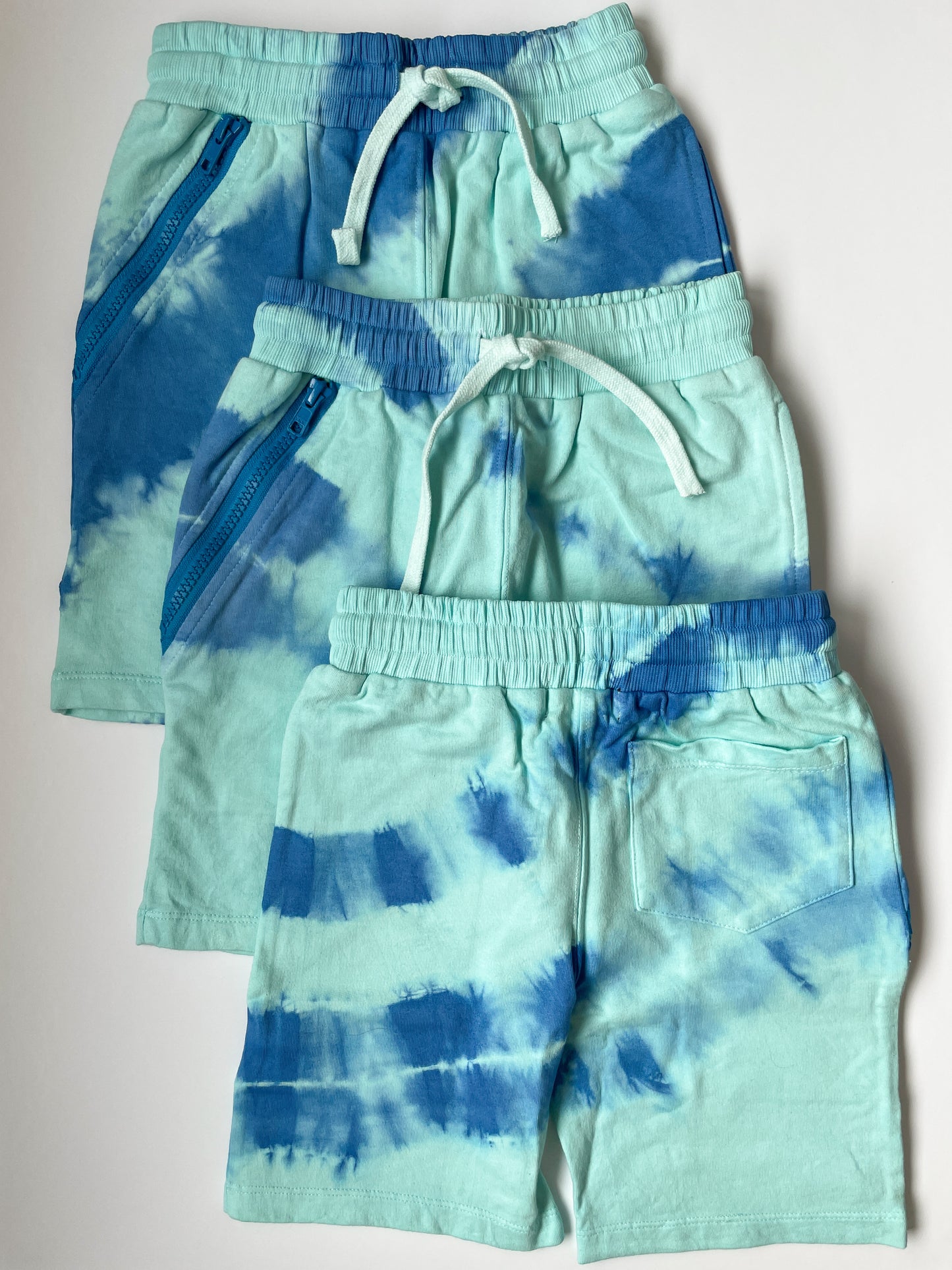 Turquoise Tie-Dye City Short