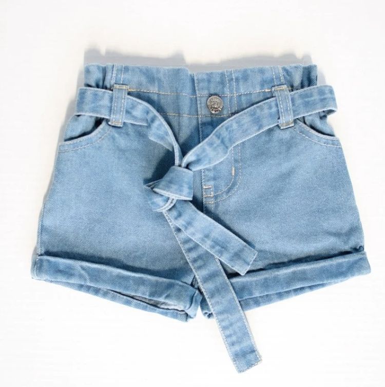 Denim Bow Short