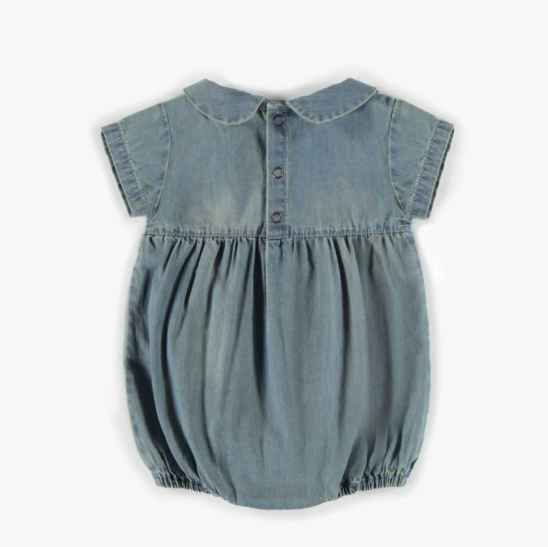 Denim Bubble Romper