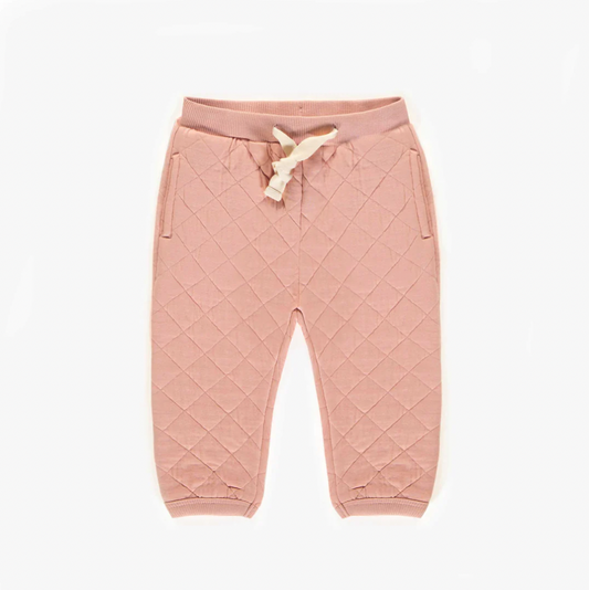 Peach Quilted Pant