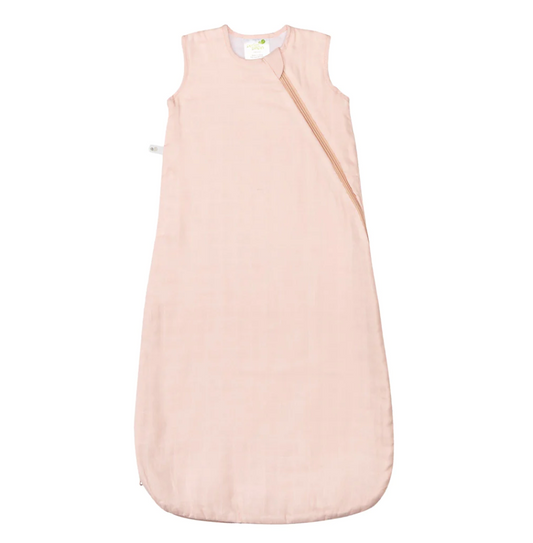 Cotton Muslin Sleep Bag - Pastel Pink
